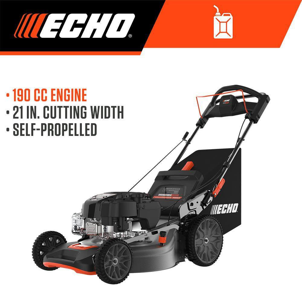 21 In. 190 Cc Briggs and Stratton Gas 3-In-1 Dual Blade RWD Self-Propelled Lawn Mower with Single Lever Deck Adjustment