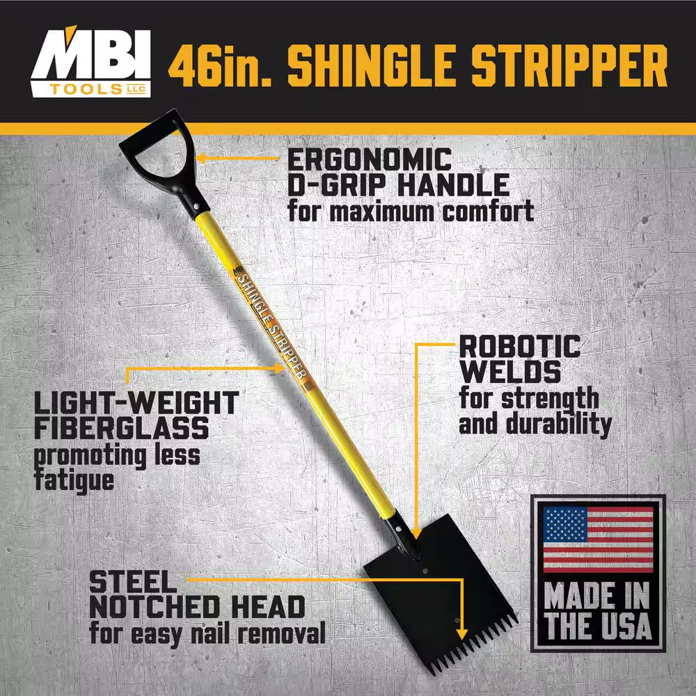 46 In. Fiberglass Shingle Stripper Roof Shovel (2-Pack)