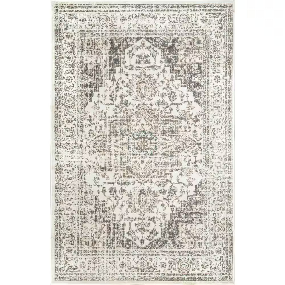 Vintage Tanith Cream 8 Ft. X 10 Ft. Living Room/Bedroom/Dining Room Area Rug