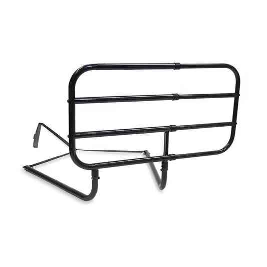 20 In. to 30 In. Bedside Extendable Bed Rail Assist Handle in Black