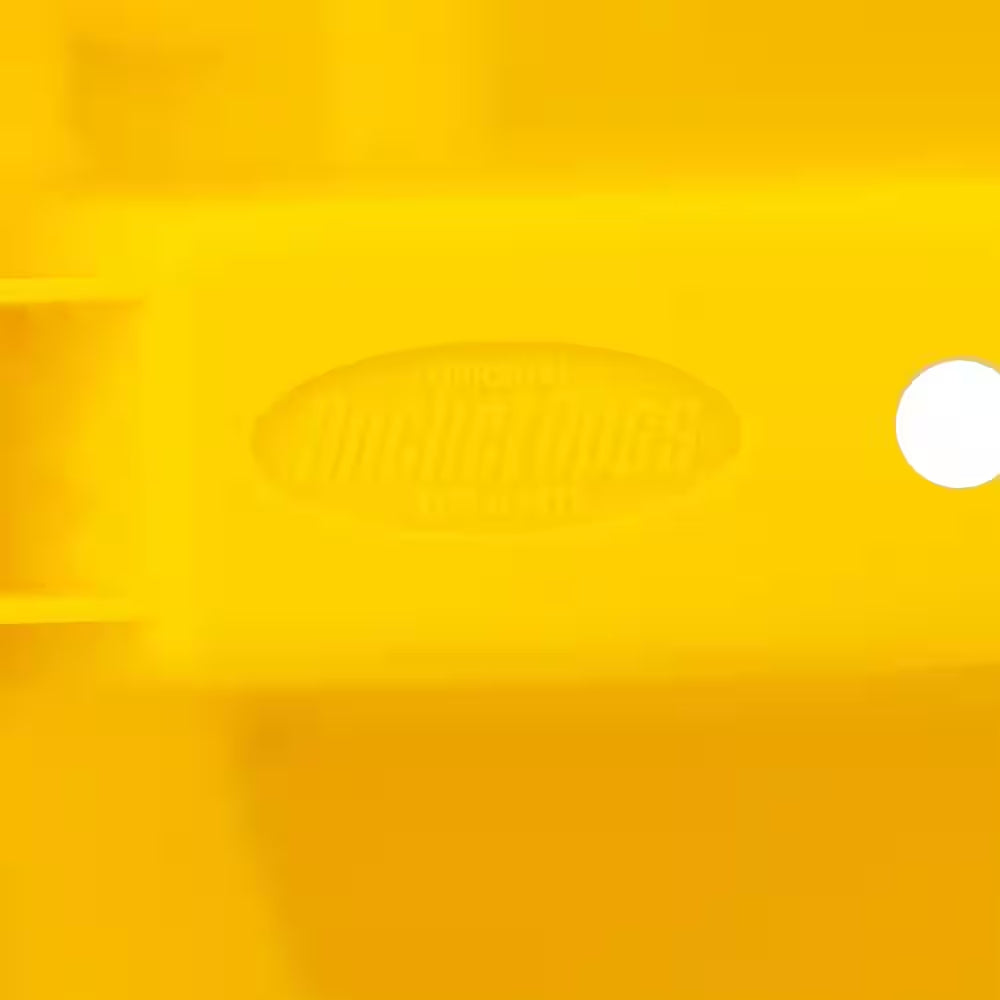 10.25 In. 4-Compartment Bucket Stacker Small Parts Organizer for Bucket Storage in Yellow