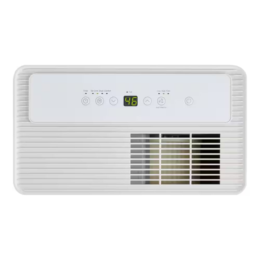 25 Pt. Dehumidifier up to 1,500 Sq. Ft. ENERGY STAR for Basement, Garage, or Wet Rooms in White