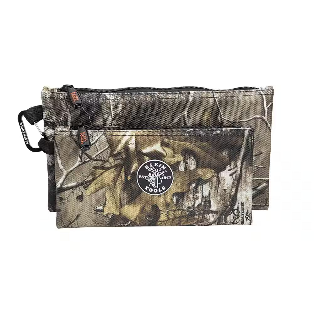 10 In. Camo Zipper Tool Bag, 2-Pack