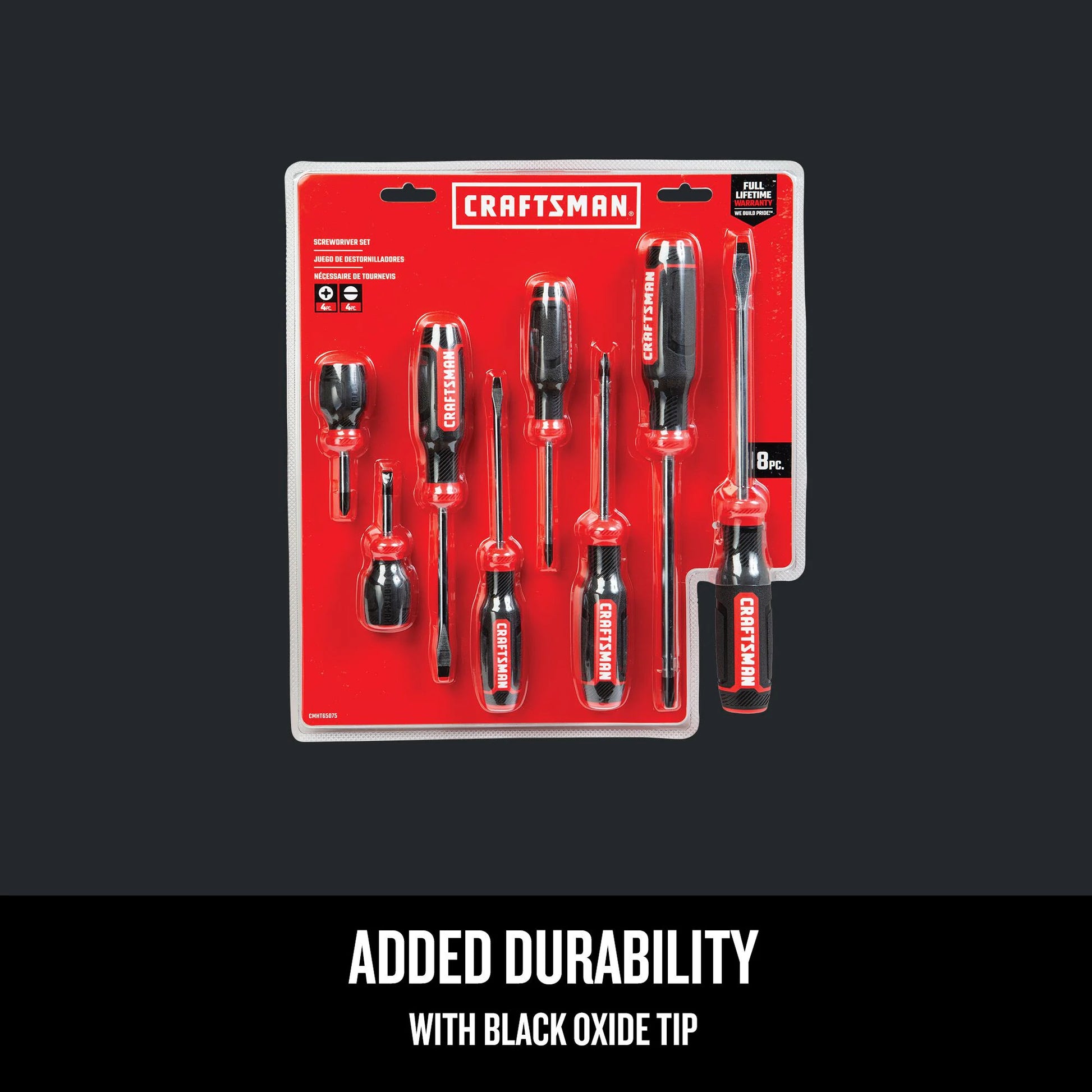 Red 8 -Piece 6-In Screwdriver Set
