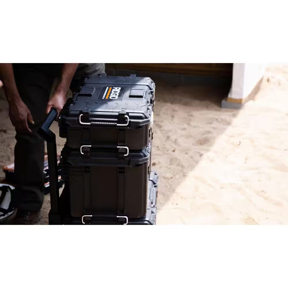 Pro Gear System Gen 2.0 Stackable Durable Compact Power Tool Box with Secure Hang Mounts