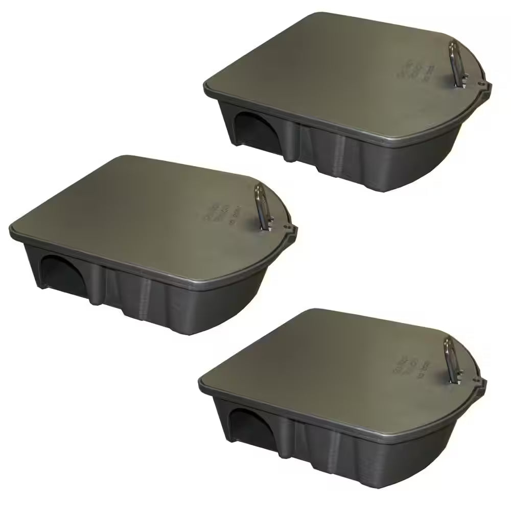 Rat and Mouse Bait Station (3-Pack)
