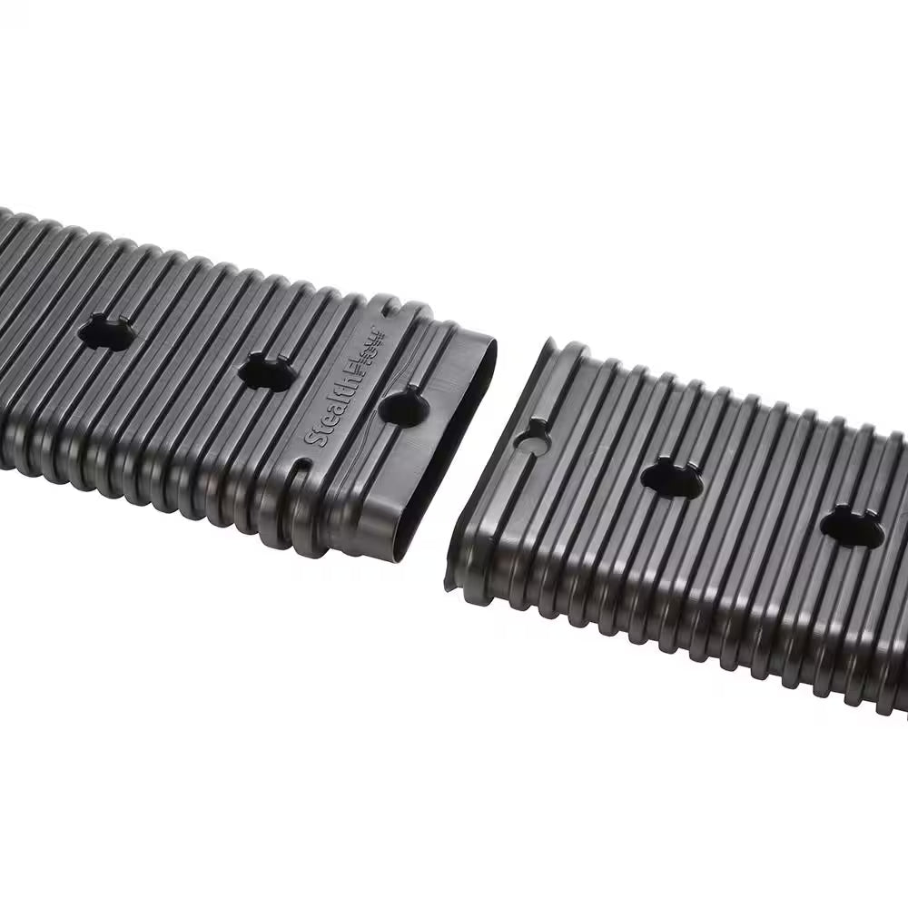 Stealth Flow 60 In. Black Vinyl Low Profile Downspout Extension Only