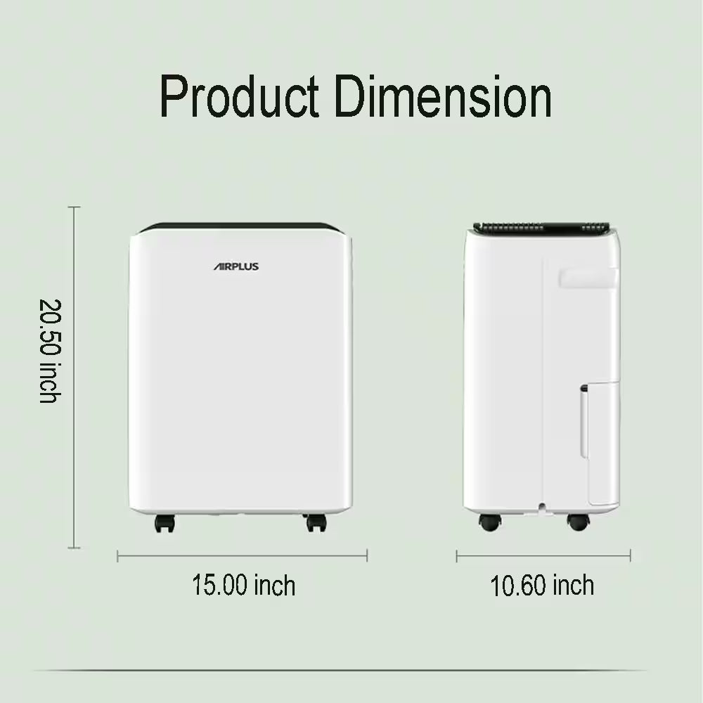 50 Pt. 4,500 Sq.Ft. Dehumidifier for Basement, Bathroom in White with Automatic Defrost and 3-Speed, Cloth Dry Mode