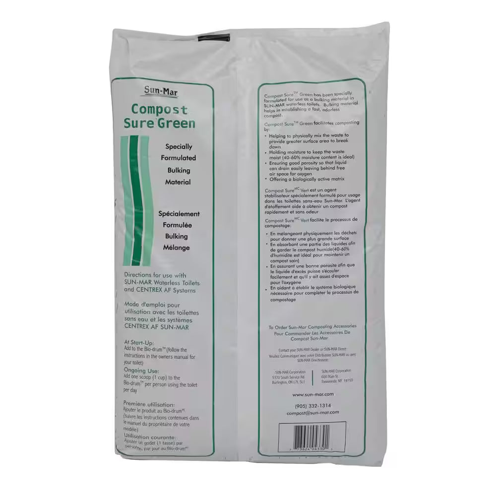 Waterless Toilet Compost Sure - Green