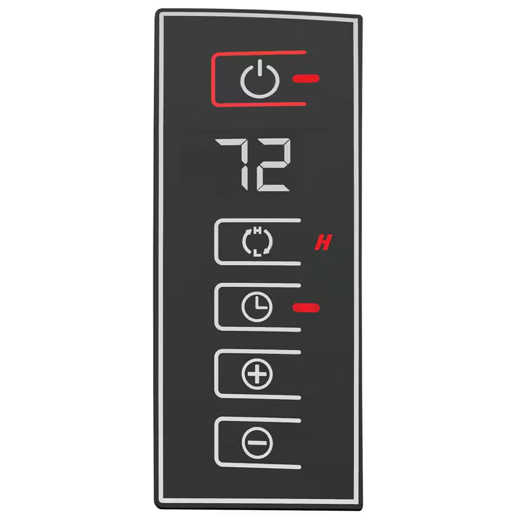 23 In. Electric Cyclonic Ceramic Console Heater with Remote