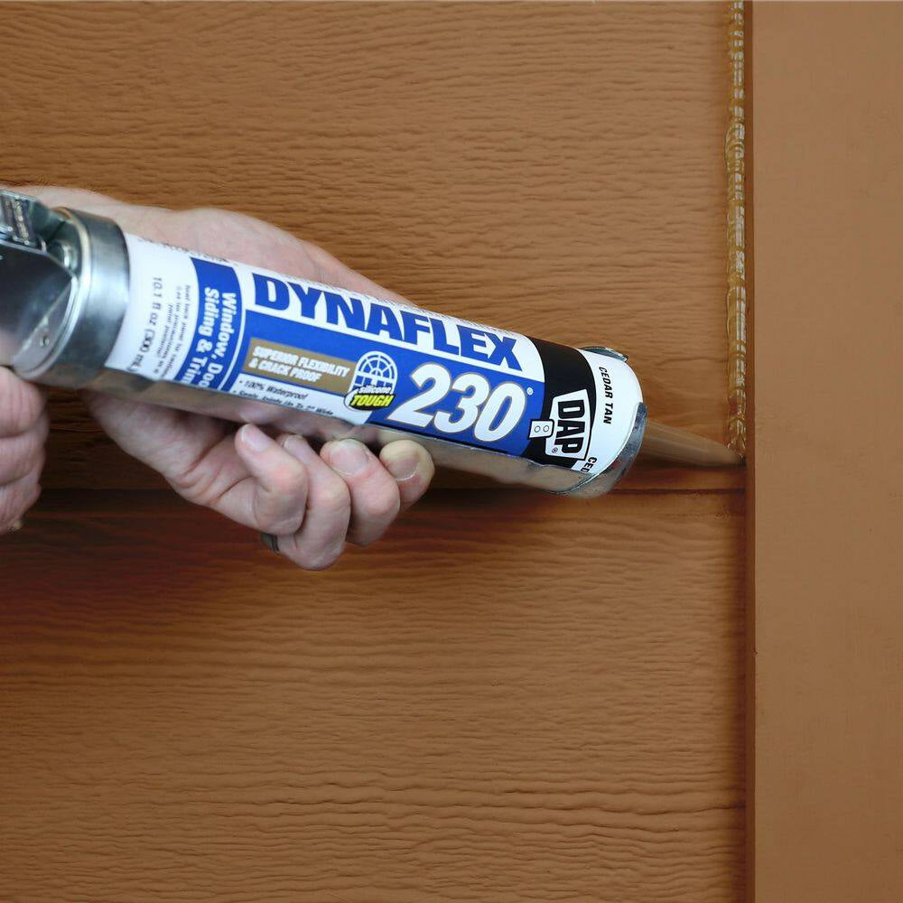 Dynaflex 230 10.1 Oz. Cedar Tan Premium Exterior/Interior Window, Door and Trim Sealant (12-Pack)