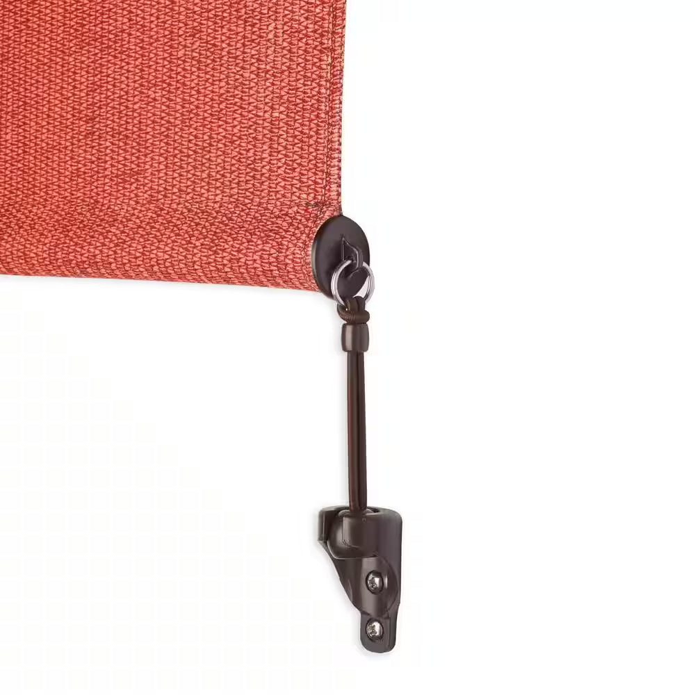 Terracotta UV Blocking Fade Resistant Fabric Exterior Roller Shade 96 In. W X 72 In. L
