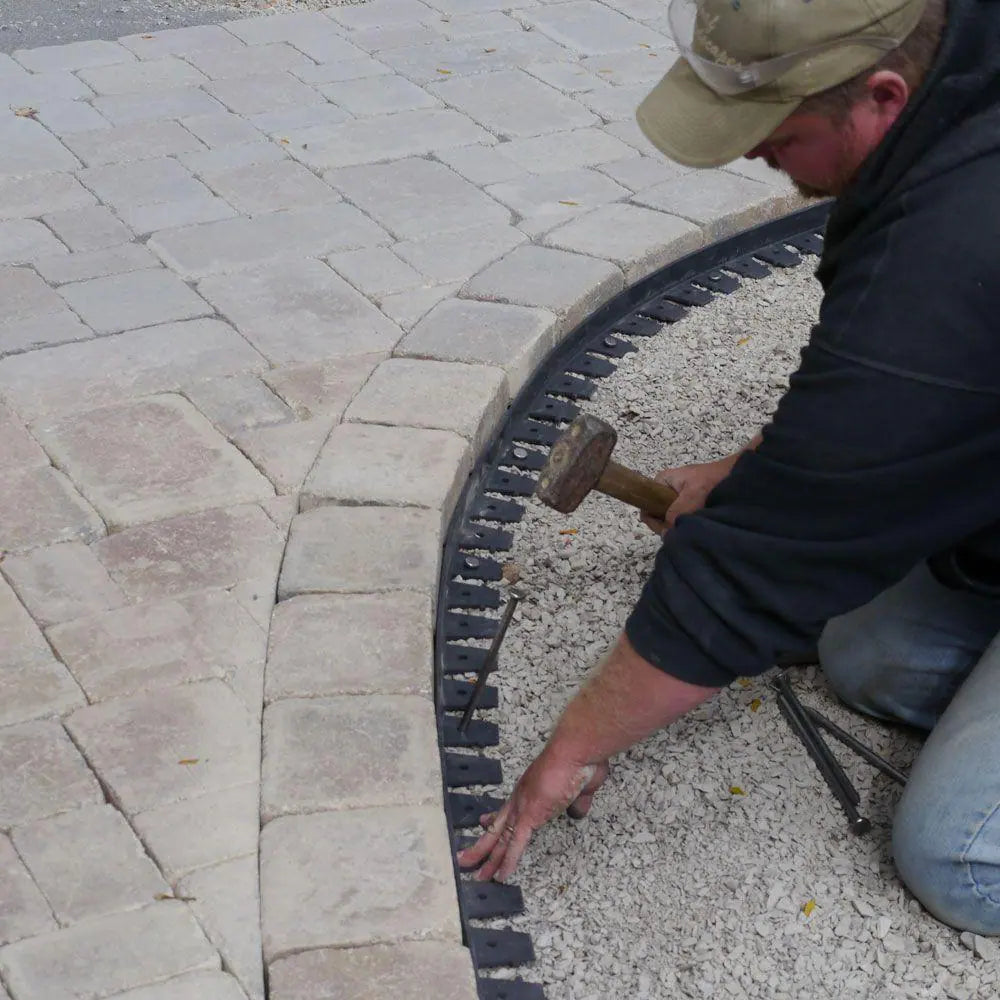 48 Ft. Paver Edging Project Kit in Black