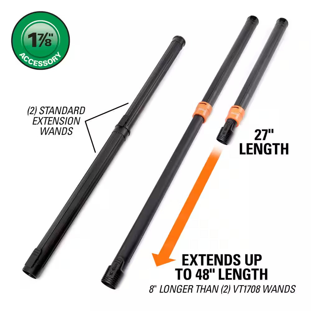 1-7/8 In. VT1718 Locking Telescoping Extension Wand Accessory Shop Vacuum Attachment for  Wet Dry Vacs