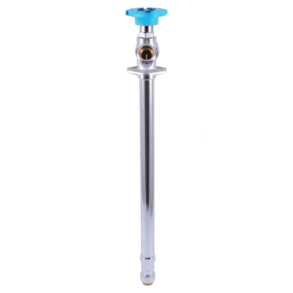 1/2 In. Push-To-Connect X 3/4 In. MHT X 12 In. Brass Anti-Siphon Frost Free Sillcock Valve