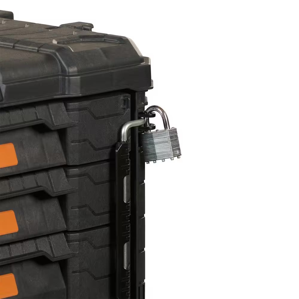 Pro Gear System Gen 2.0 14.6 In. W Black Resin XL 3 Drawer Durable Hand Tool Box with Dividers for Internal Organization