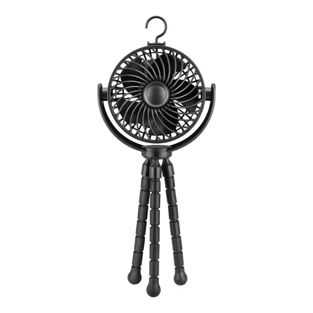 4 In. Personal Octopus Clip on Fan in Black