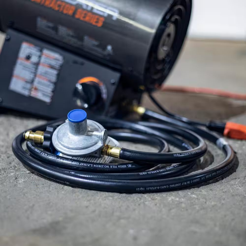 Contractor Series 60,000 BTU Forced Air Propane Outdoor Space Heater with 10 Ft. Hose and Regulator