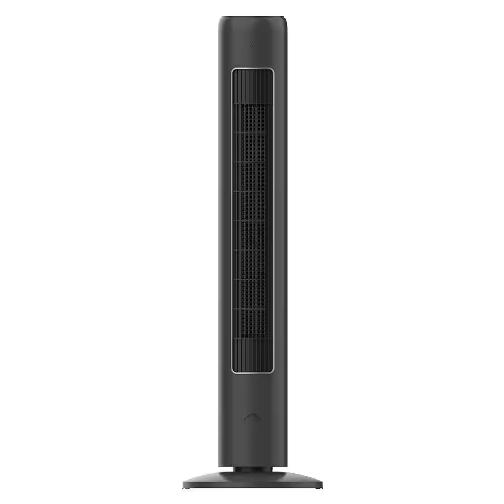 42 In. 3-Speeds Tower Fan in Gray with Wi-Fi, Sleep Mode, 60° Oscillation, 7-Hours Timer, Aromatherapy Box, Negative Ion