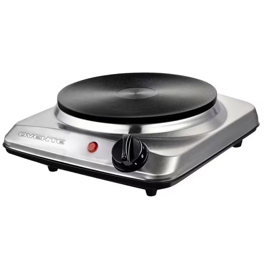 Single Burner 7.25 In. Silver Hot Plate