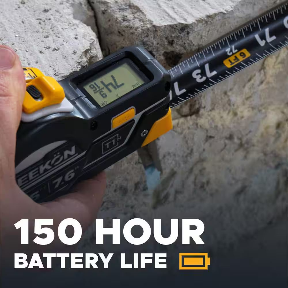 T1M Utility Digital 25 Ft. English Tape Measure