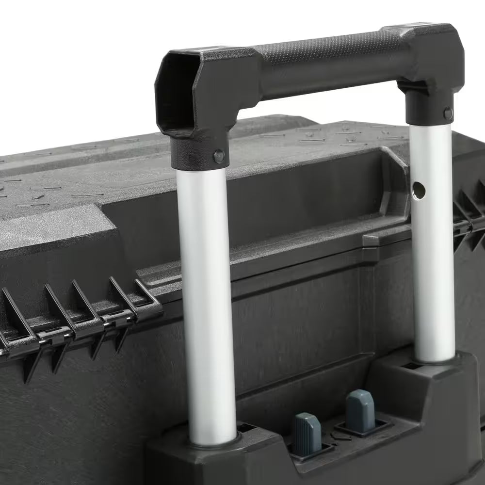 16 In. 4-In-1 Cantilever Tool Box Mobile Work Center with Removable Tray