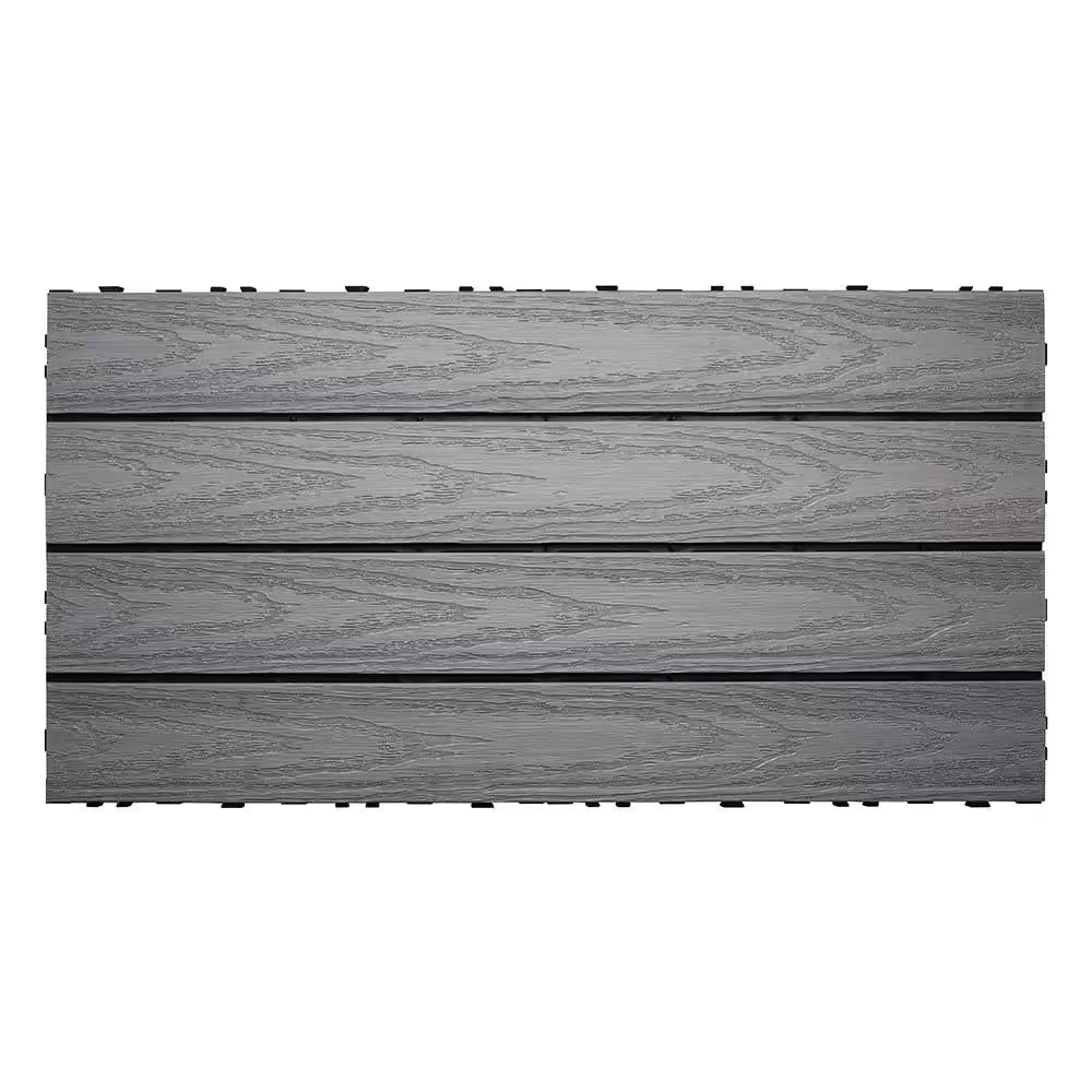 Ultrashield Naturale 1 Ft. X 2 Ft. Quick Deck Outdoor Composite Deck Tile in Westminster Gray (20 Sq. Ft. per Box)