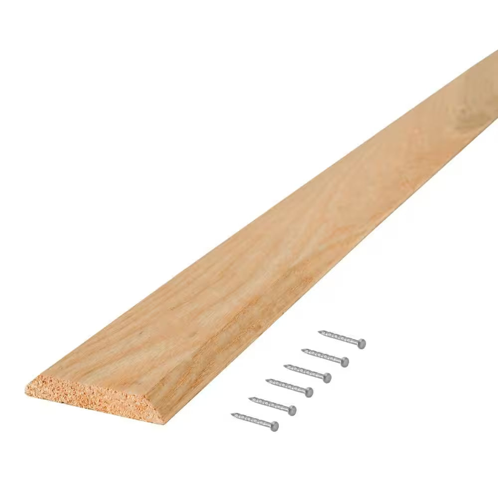 3 In. X 36 In. Natural Hardwood Flat-Profile Door Weatherstripping Threshold