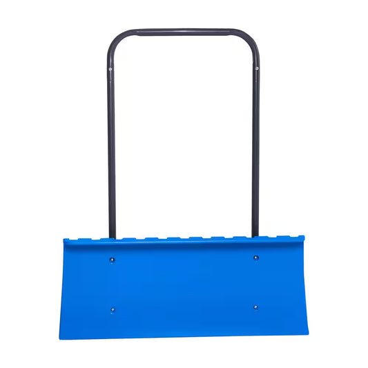 51 In. Steel Handle Hard Plastic Snow Shovel Pusher