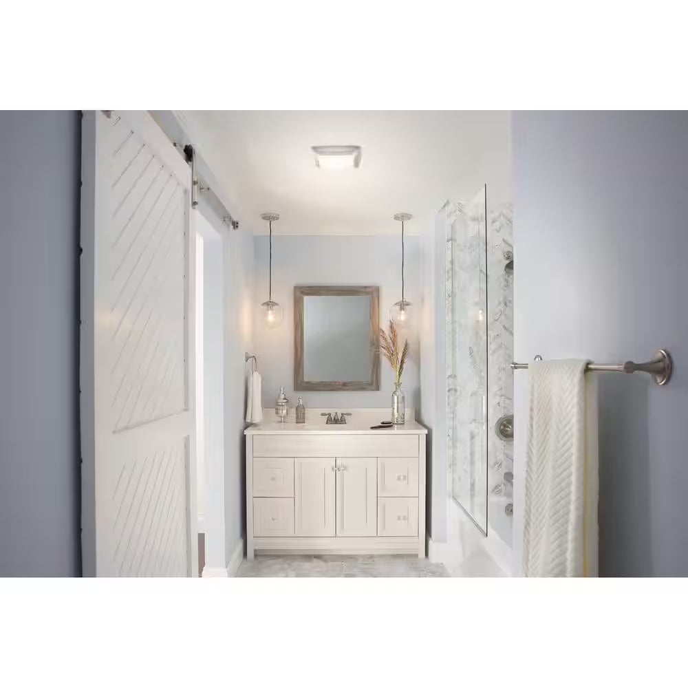 50 CFM Ceiling Bathroom Exhaust Fan with Incandescent Light