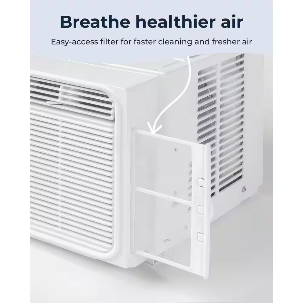 Lite Series 5,000 BTU 115-Volt Smart Window Air Conditioner, Wi-Fi/Remote, Easy Install, up to 150 Sq. Ft.