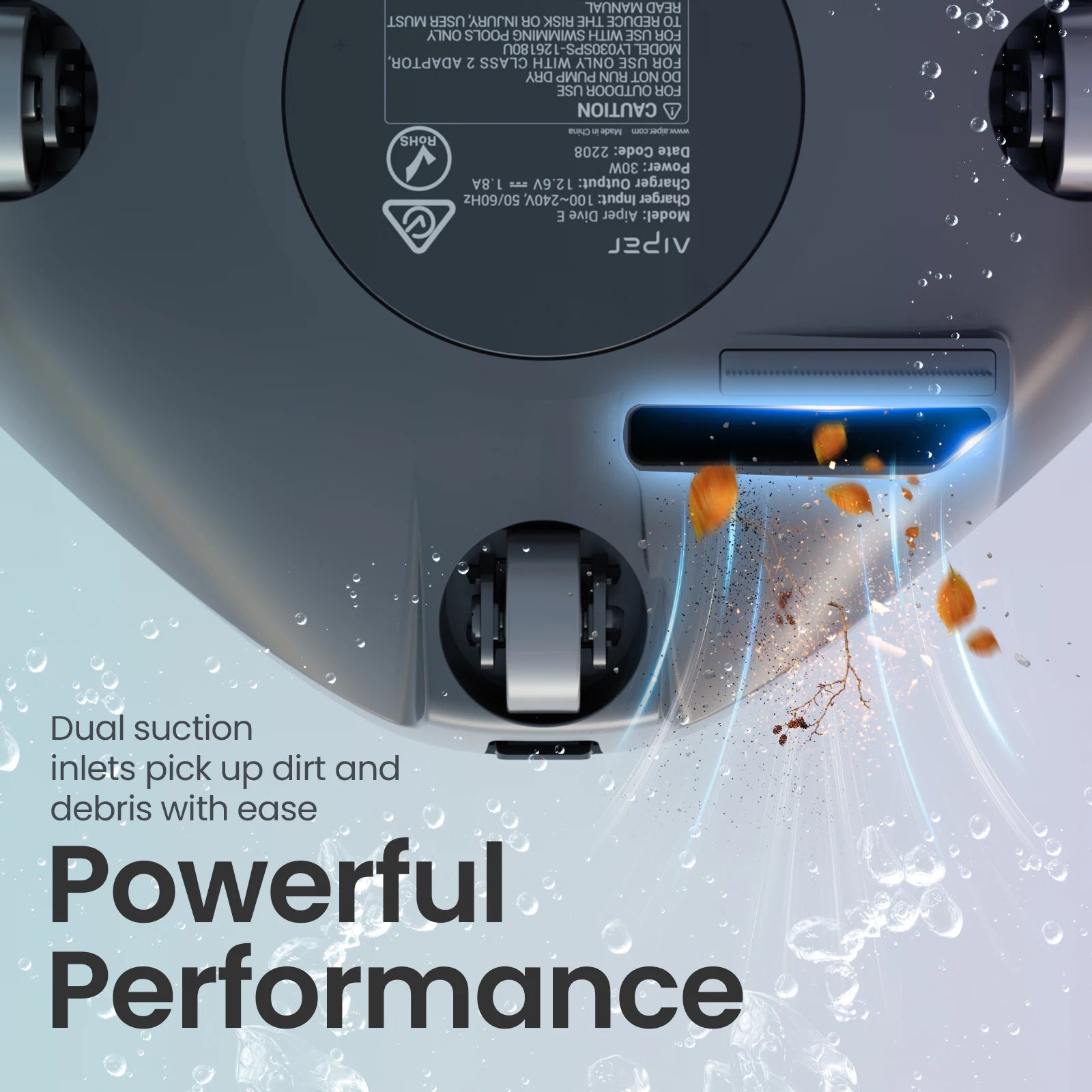 SG 800B Cordless 3.1-In Robotic Pool Vacuum