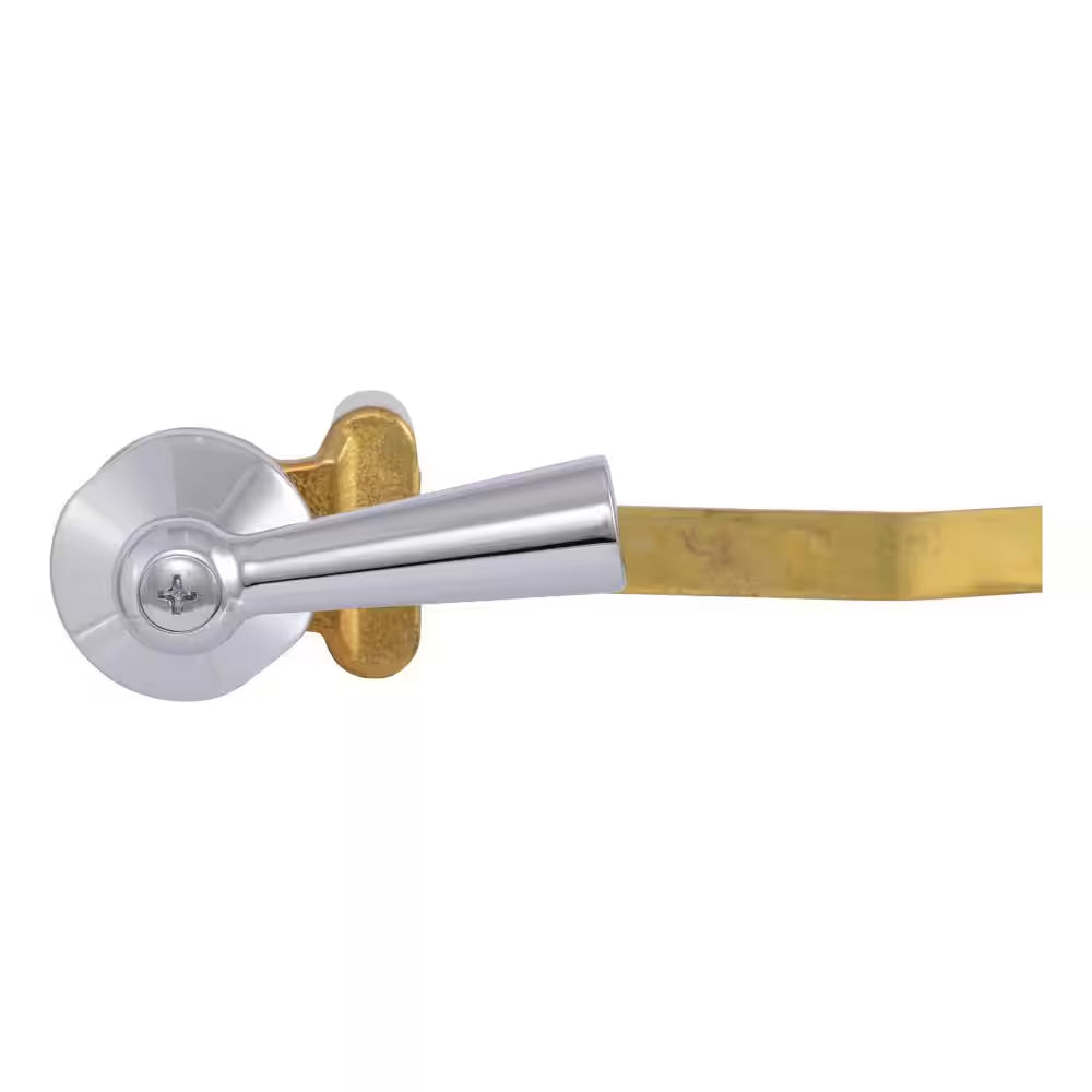 8.5 In. Heavy-Duty Solid Brass Toilet Tank Lever with Chrome Handle