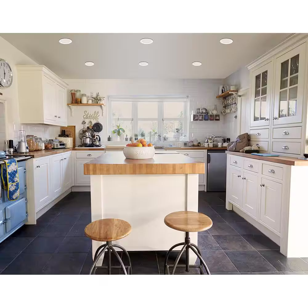 3 In. Canless Integrated LED Recessed Light Trim 550 Lumens Adjustable CCT Kitchen Bathroom Remodel Wet Rated Dimmable