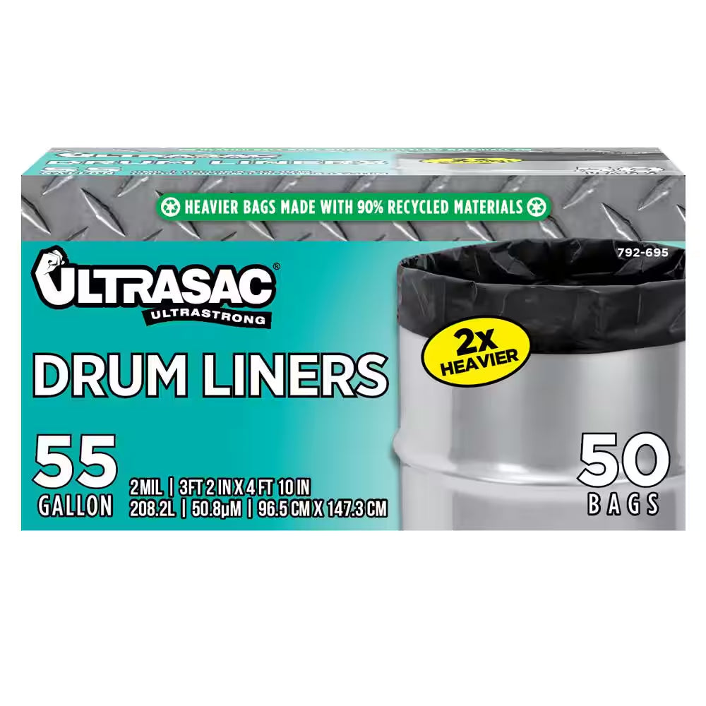 55 Gal. Drum Liner Trash Bags (50 Count)