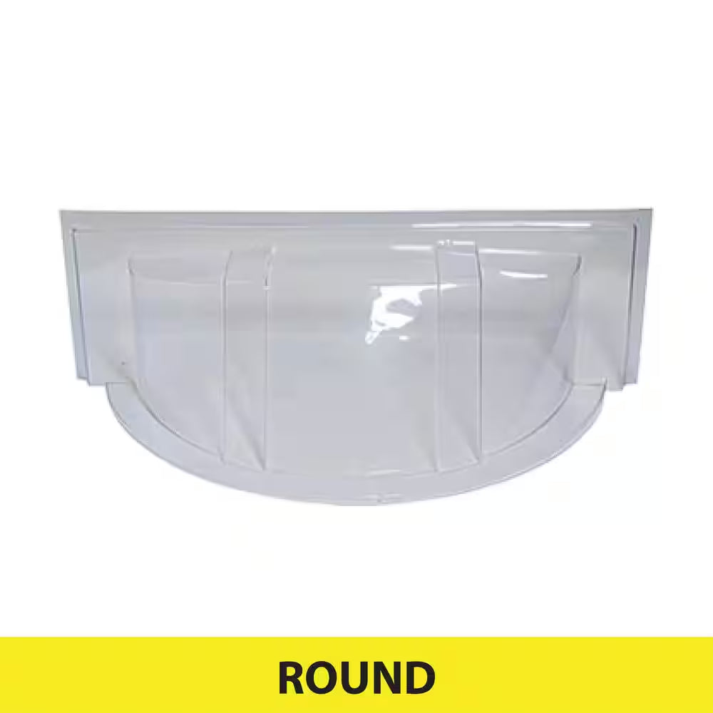 39 In. W X 17 In. D X 15 In. H Economy round Bubble Window Well Cover