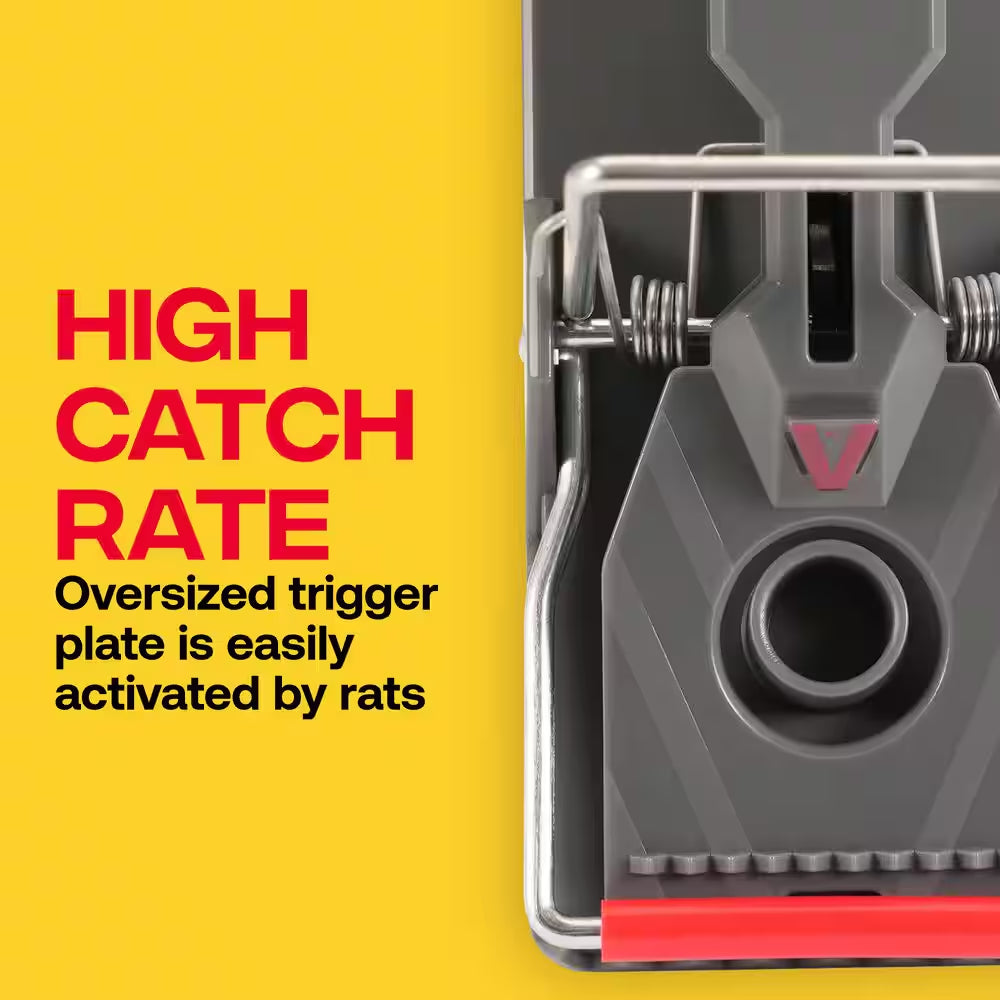 Outdoor and Indoor No-Touch Power Kill Instant-Kill Rat Trap (12-Pack)