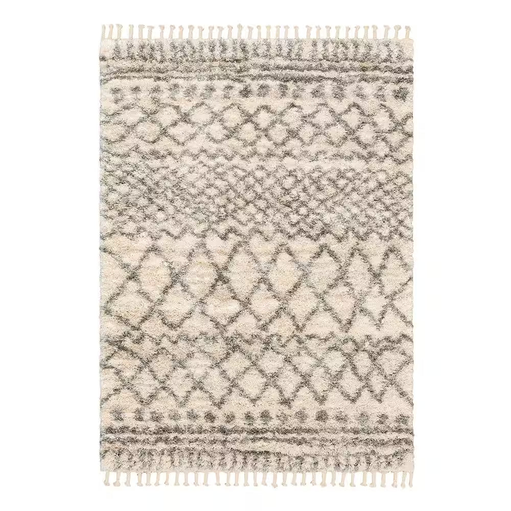 Caspian 6 Ft. X 9 Ft. Cream Moroccan Area Rug