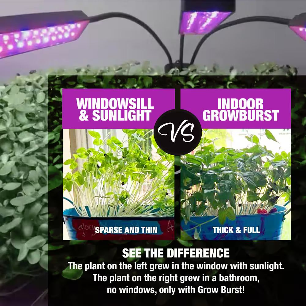 Bionic Grow 6-Watt Equivalent Indoor LED Full Spectrum UV Flexible Plant Grow Light in Color Changing Lights