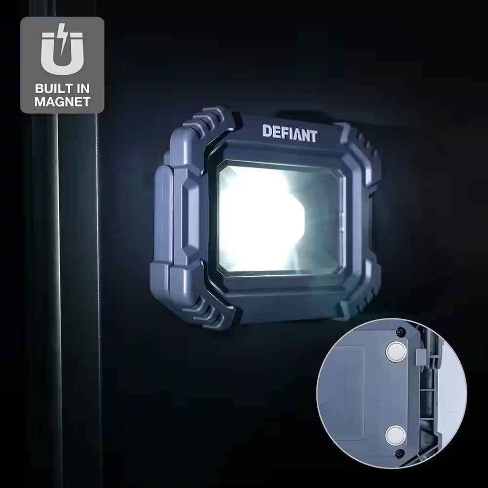 3000 Lumens Rechargeable Magnetic Utility Light with Power Bank (2-Pack )