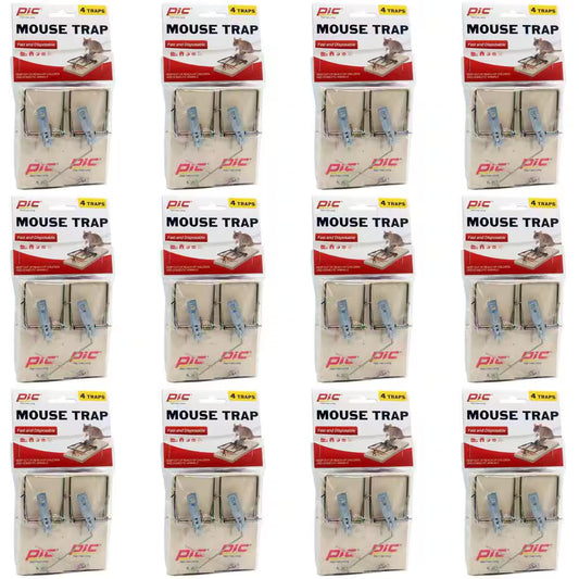 Wood Mouse Traps (Total Number of Traps - 48) (4 Count per Case)