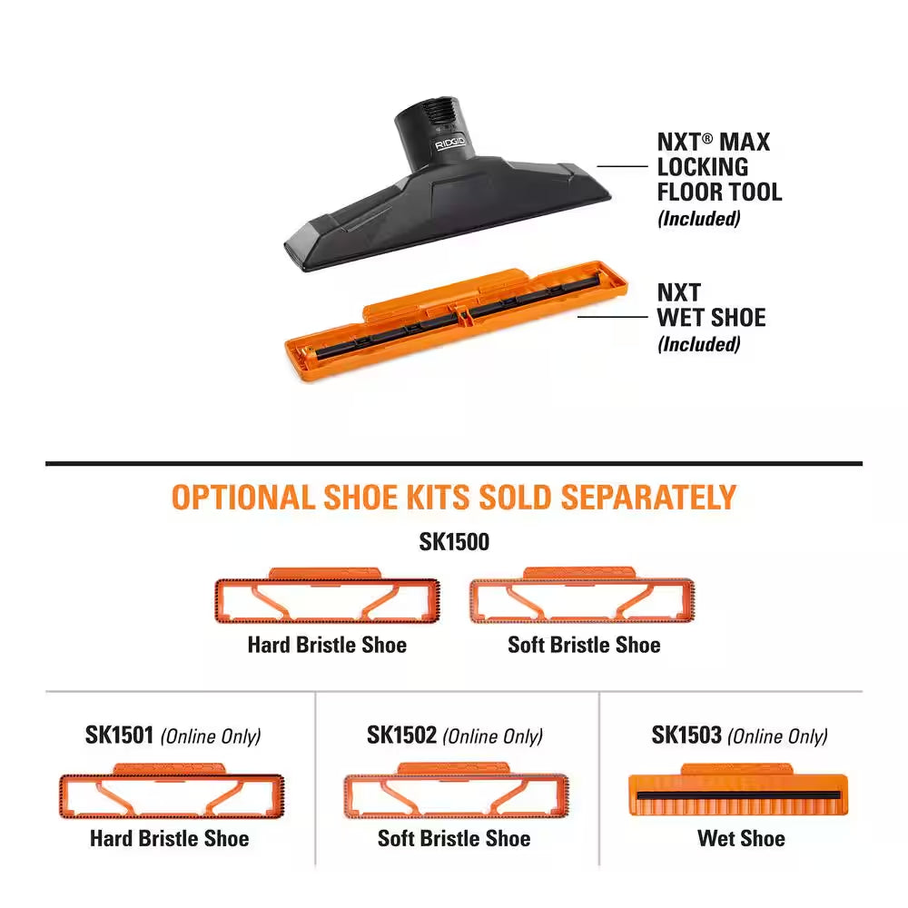2-1/2 In. MAX2510 NXT Max Locking Floor Tool Shop Vacuum Attachment with Squeegee for  NXT Wet Dry Vacs