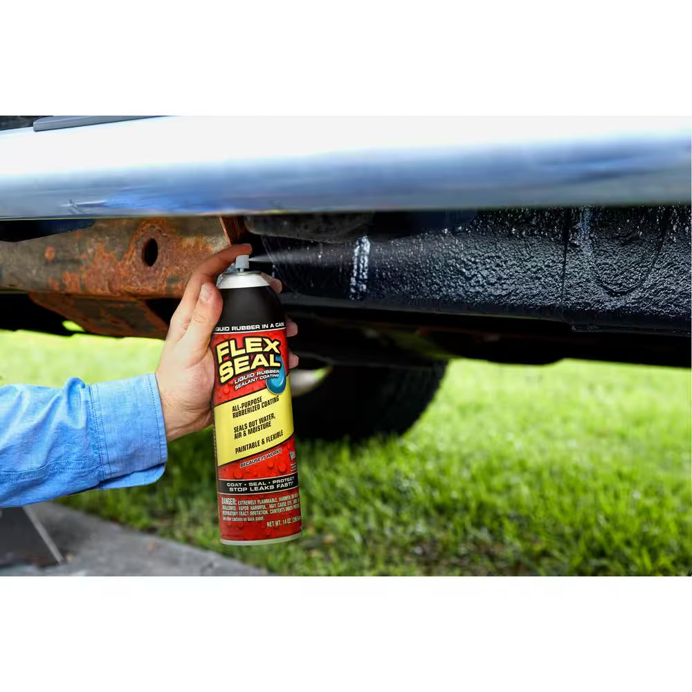 Flex Seal Black 14 Oz. Aerosol Liquid Rubber Sealant Coating Spray Paint