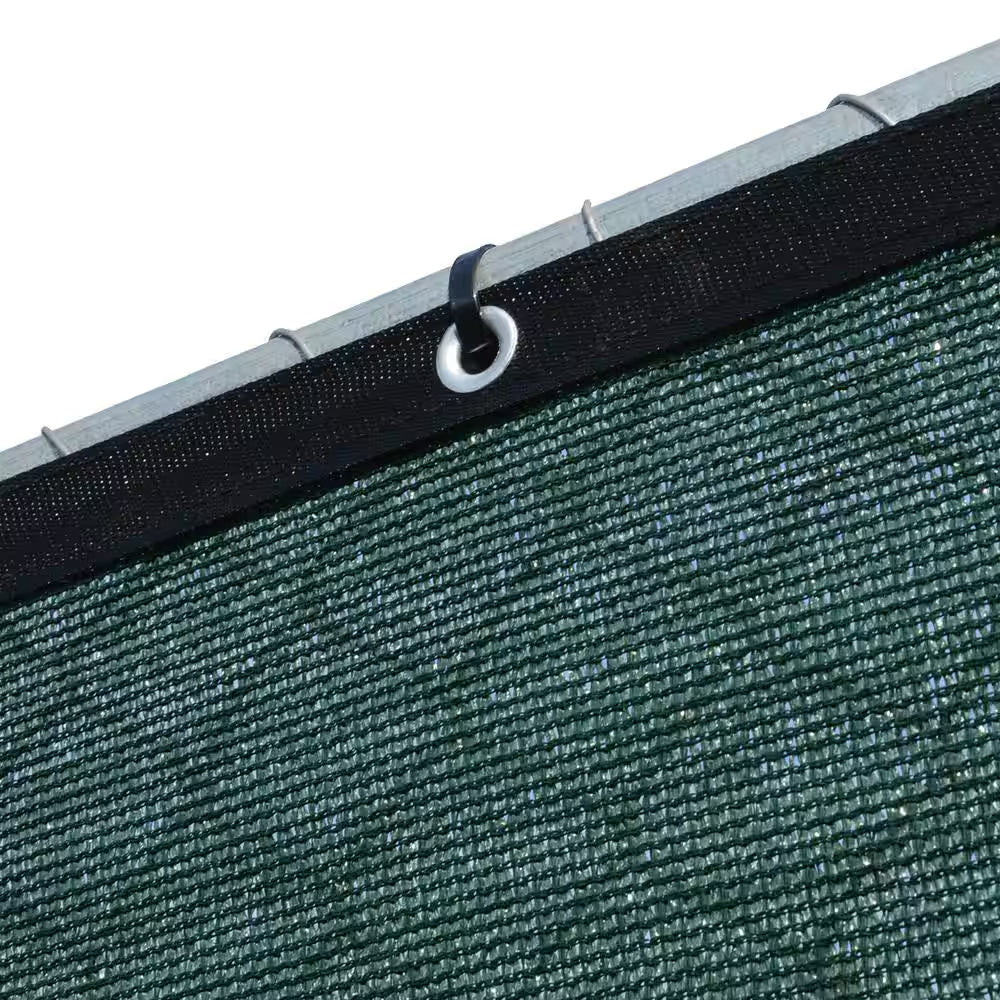 68 In. X 50 Ft. Green Privacy Fence Screen Plastic Netting Mesh Fabric Cover with Reinforced Grommets for Garden Fence