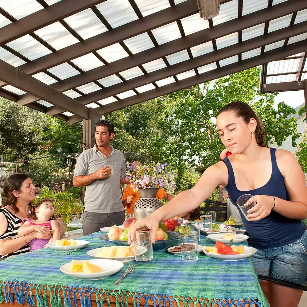 26 In. X 6 Ft. Corrugated Polycarbonate Roof Panel in Misty Green