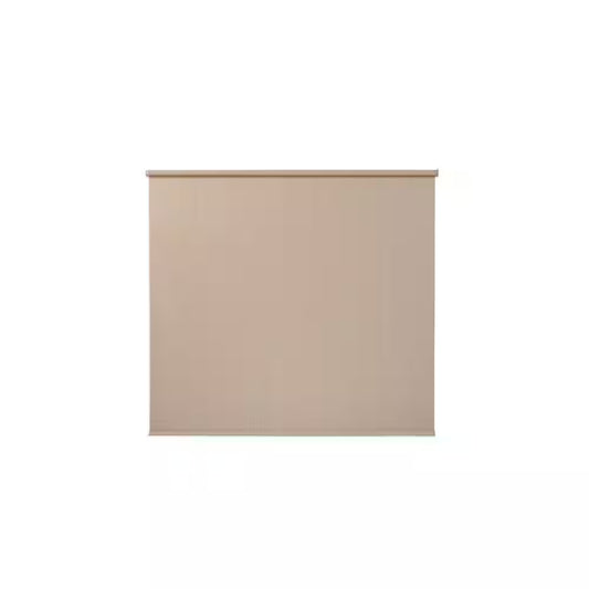Oatmeal Cordless Light Filtering Fade Resistant Polypropylene Exterior Roller Shade 72 In. W X 72 In. L