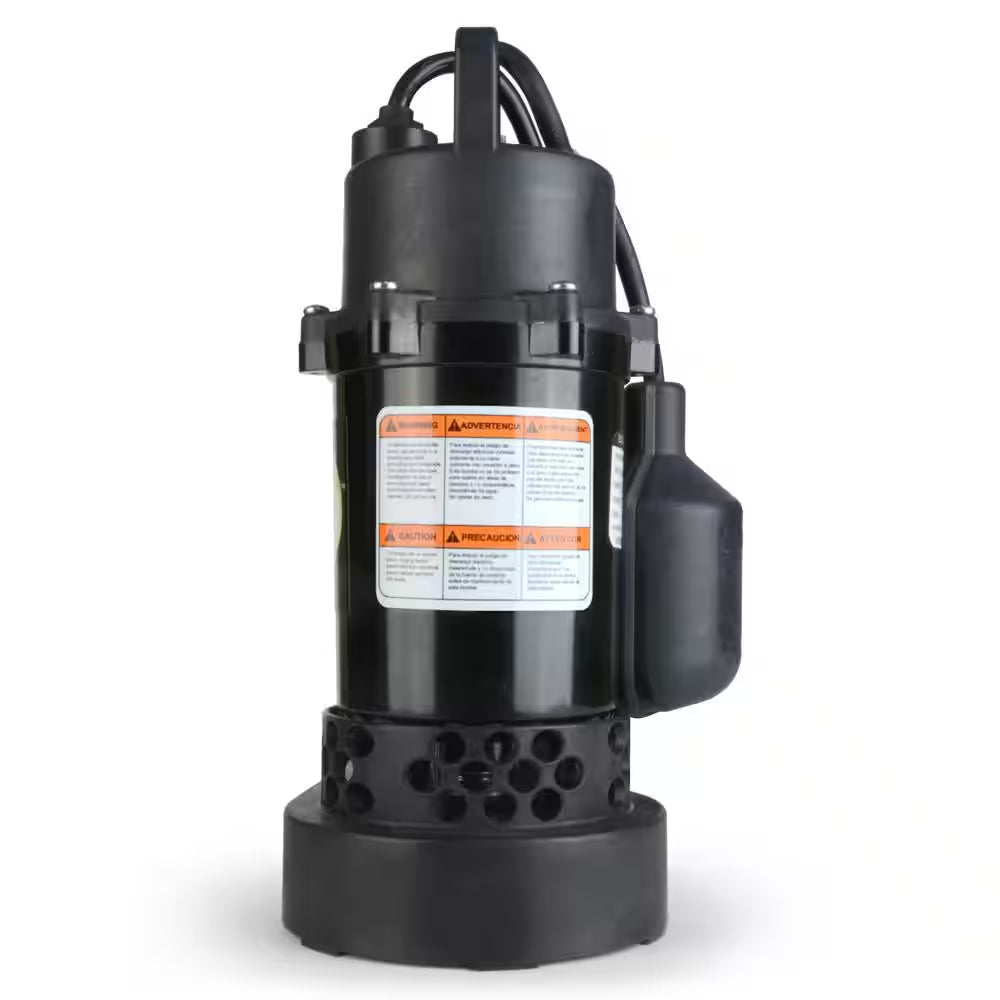 1/2 HP Submersible Sump Pump with Wide Angle Switch