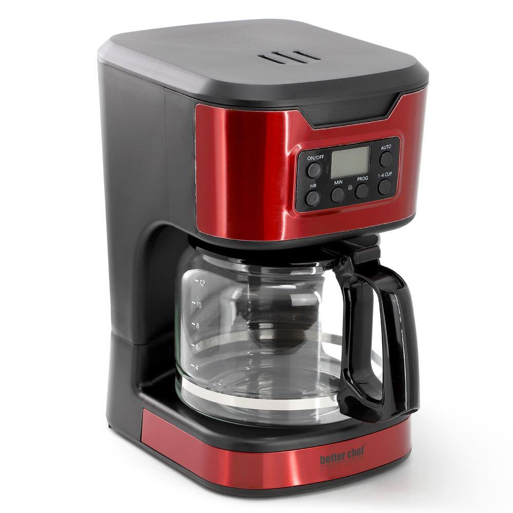 IM-127R 12-Cup Digital Coffee Maker Red