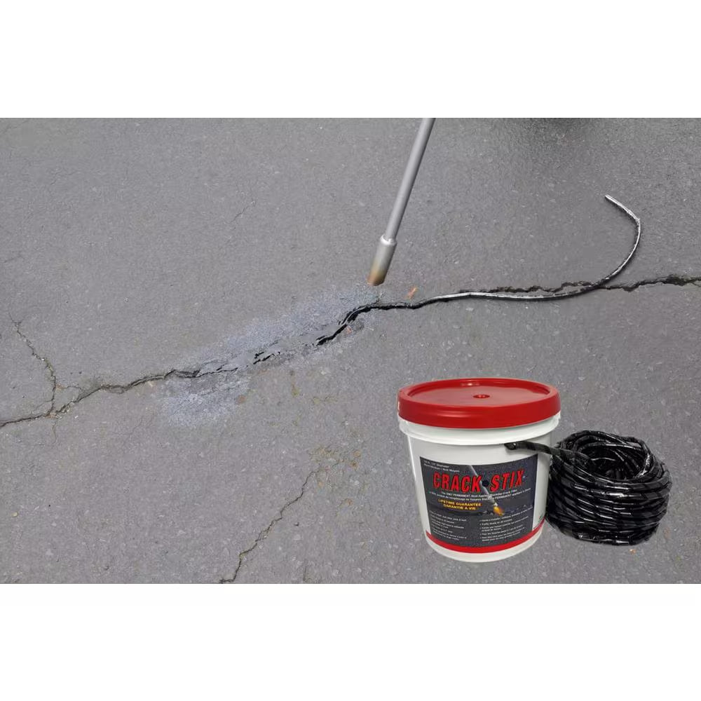 10 Lb. 125 Ft. Medium Black Permanent Blacktop Crack Filler