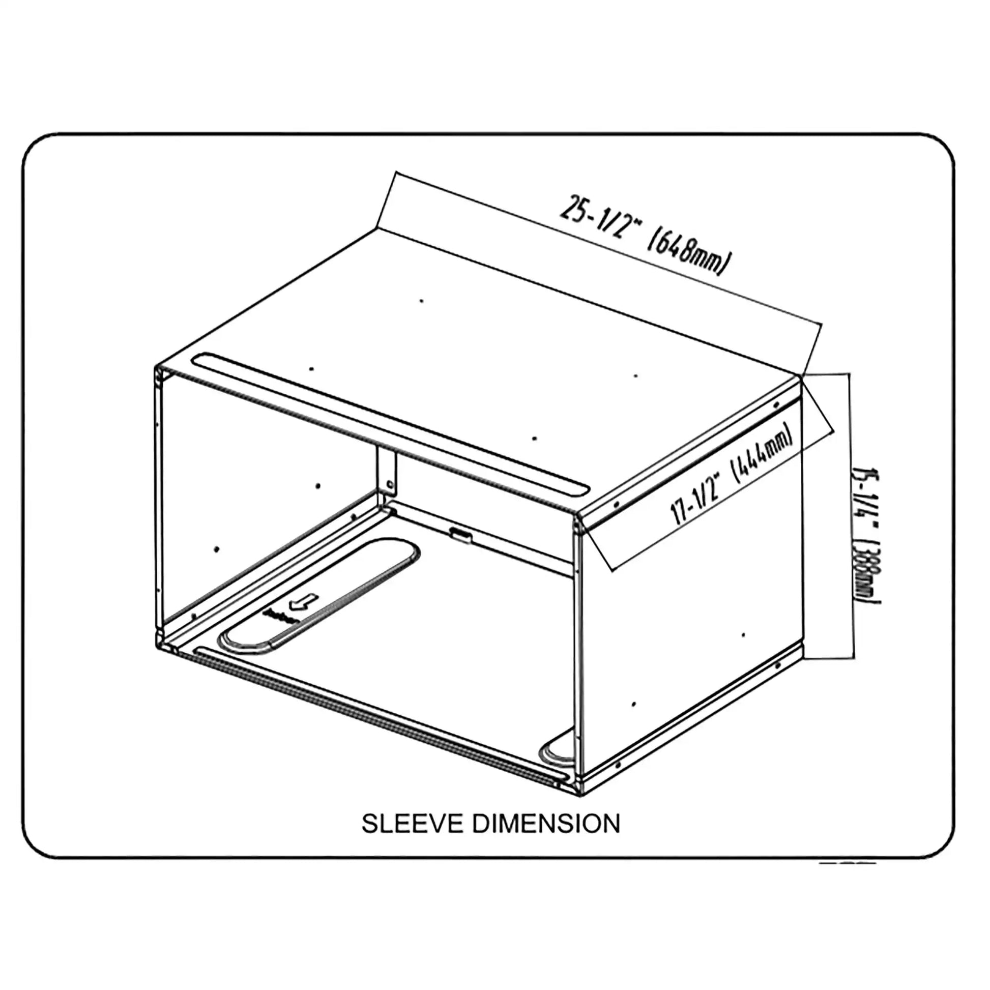 25.5-In W X 15.25-In H through the Wall Wall Sleeve